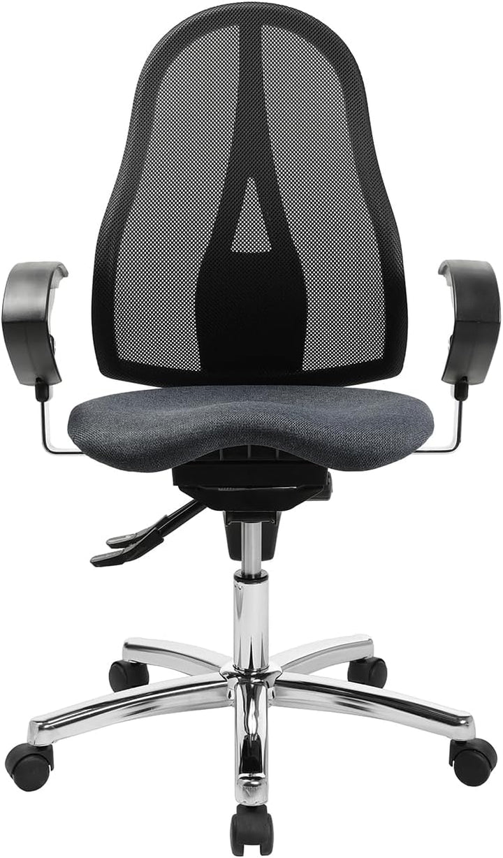 TOPSTAR Sitness 15 ergonomischer Bürostuhl mit bewegter Sitzfläche Schreibtischstuhl mit Armlehnen a