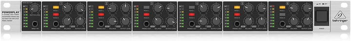 Behringer POWERPLAY HA6000 6-Kanal-Hochleistungs-Kopfhörer-Misch- und Verteilverstärker, POWERPLAY H