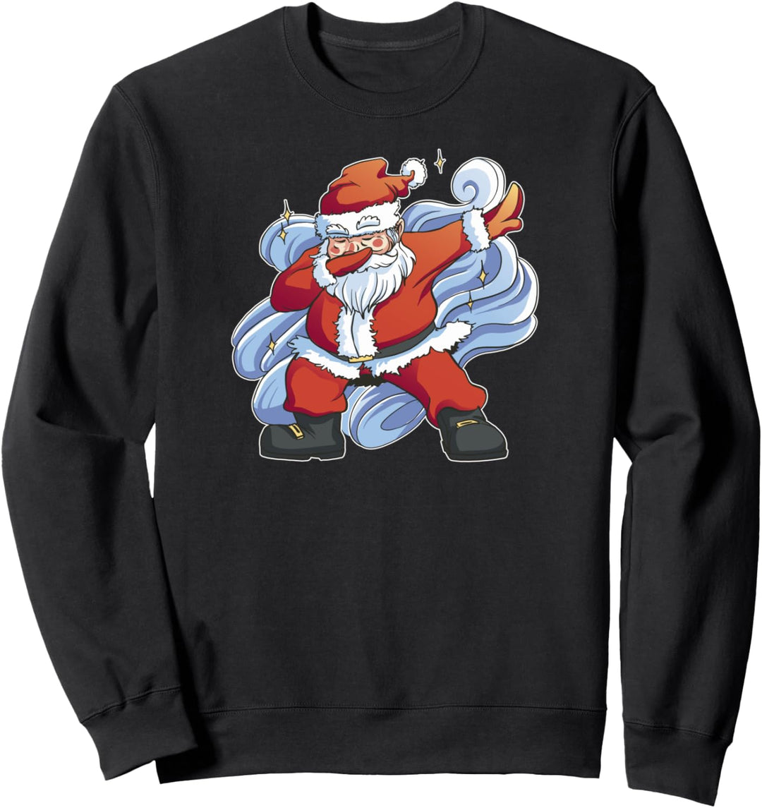 Weihnachten Kinder Jungen Herren Dabbing Santa Xmas Sweatshirt