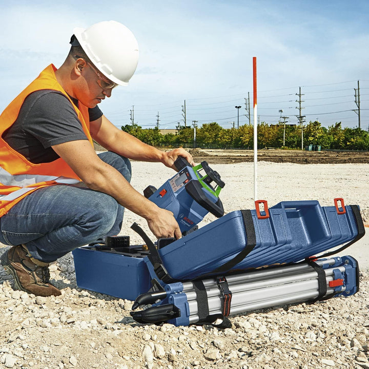 Bosch Professional 18V System Rotationslaser GRL 650 CHVG (grüner Laser, Nivellierung im Aussenberei