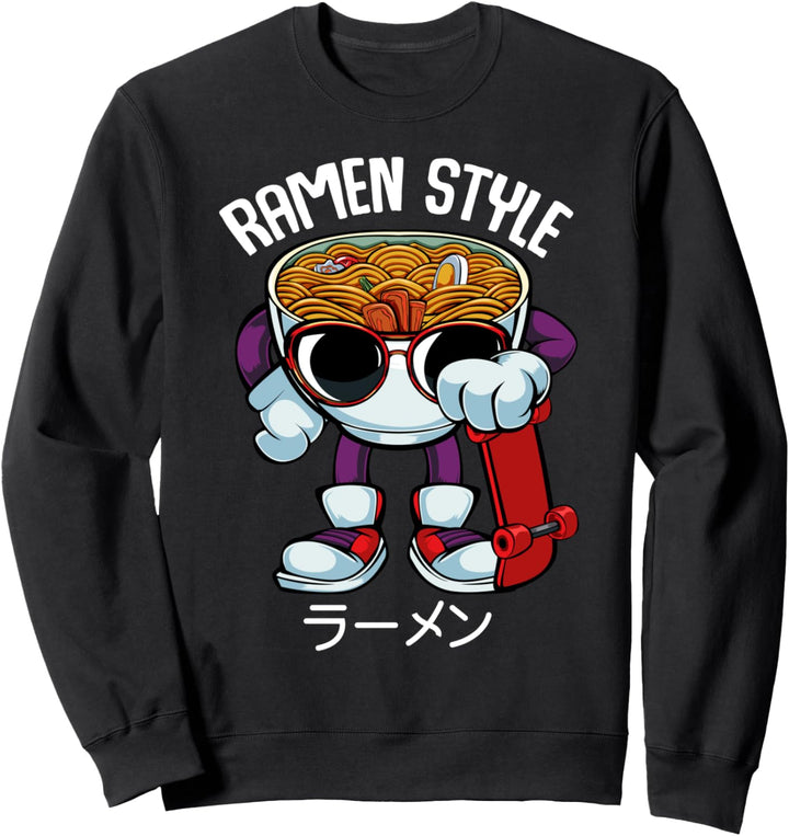 Ramen Style Kanji Soba Udon Instant Nudelsuppe Japan Sweatshirt