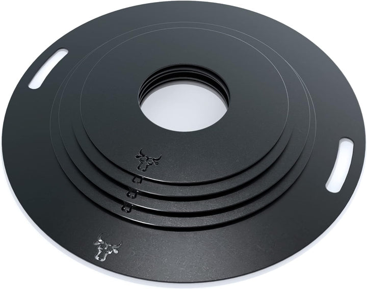 tuning-art GR10 Grillring | Grillplatte | Feuerplatte | Plancha | BBQ-Platte - für Weber, Grösse:ø 8