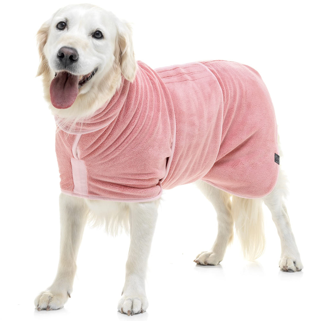 Lucky Paws® Hundebademantel - doppellagiger Bademantel Hund - trocken in Minuten, absorbierendes Hun