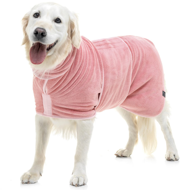 Lucky Paws® Hundebademantel - doppellagiger Bademantel Hund - trocken in Minuten, absorbierendes Hun