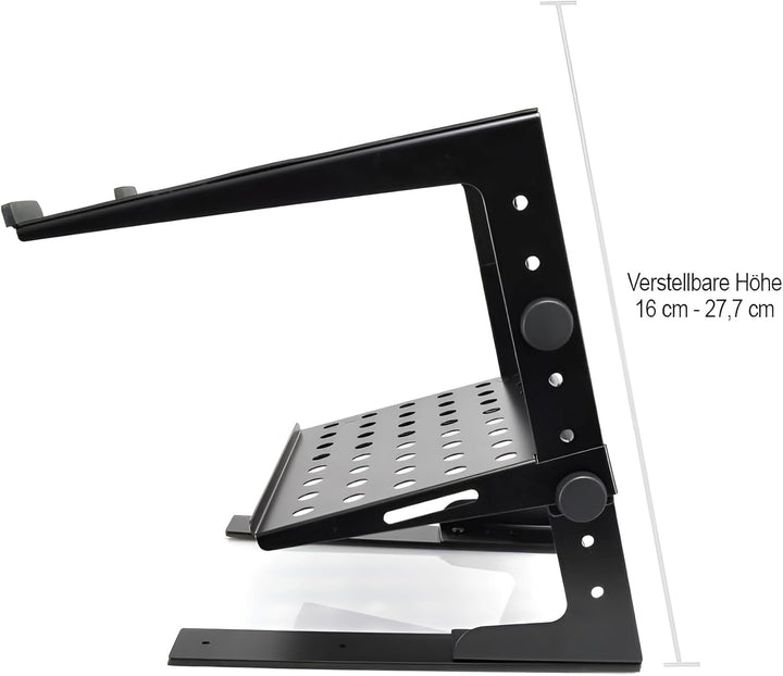 Pyle Laptop Ständer Höhenverstellbar – Klappbarer Halter für DJ-Pult & Schreibtisch, ergonomisch, mi