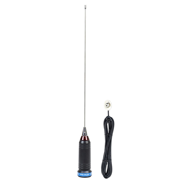 CB PNI ML50 Antenne, Länge 48cm, 26-28MHz, 600W mit RG58 Anschlusskabel 3,5 Meter, ohne PL259 Stecke