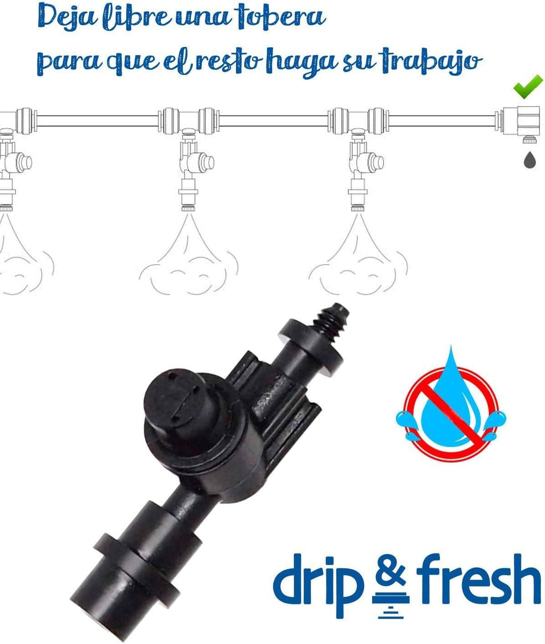 Drip & Fresh Verneblungssystem tropffrei, 1 x 1 x 1 cm, c5115 a 3 Anti-Tropf-Set, 3 Anti-Tropf-Set