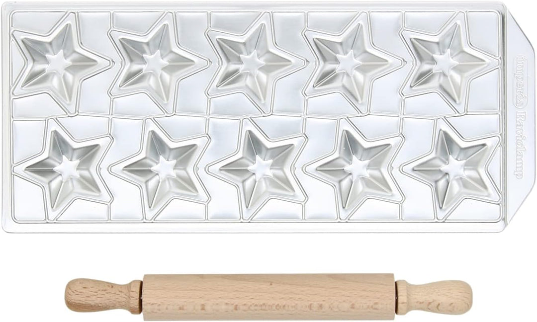 G S D Haushaltsgeräte 29 006 Ravioliform Ravioli Stelline mit Teigrolle