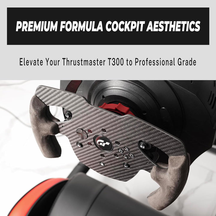 sciuU 4mm Carbon Lenkrad Mod kompatibel mit Thrustmaster T300 RS & GT Edition - 300g Leichtbau Formu