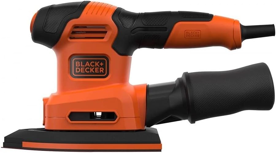 Black+Decker BEW200-QS 4-in-1 Multischleifer (Schwingschleifer-, Dreiecksschleifer-, Exzenterschleif