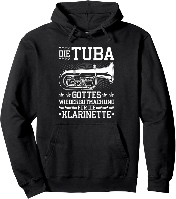 Tuba Wiedergutmachung, Lustiges Blasmusik Bass Tubist B Tuba Pullover Hoodie