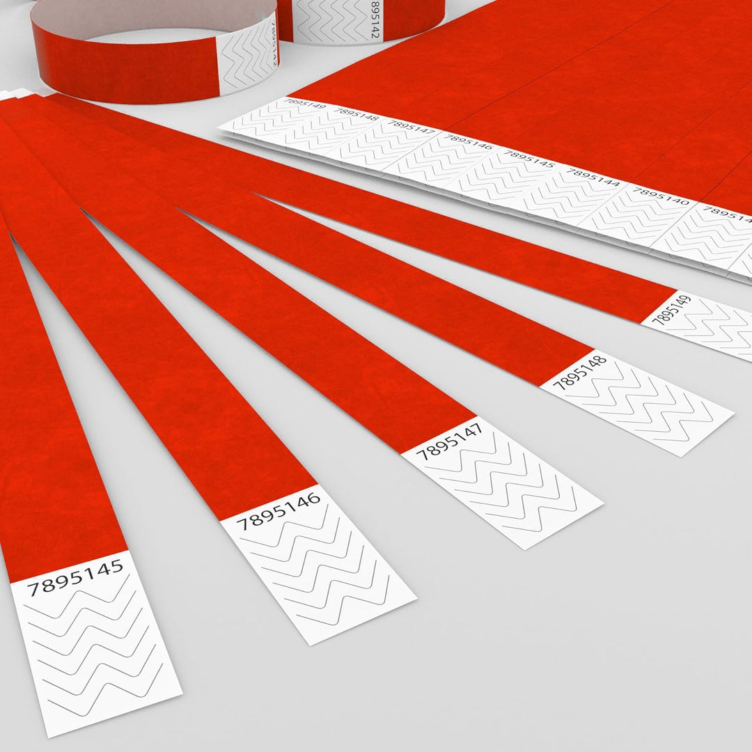 Global Arbitrage Event Solutions 500 Eintrittsbänder aus Tyvek zum selbst gestalten und bedrucken in