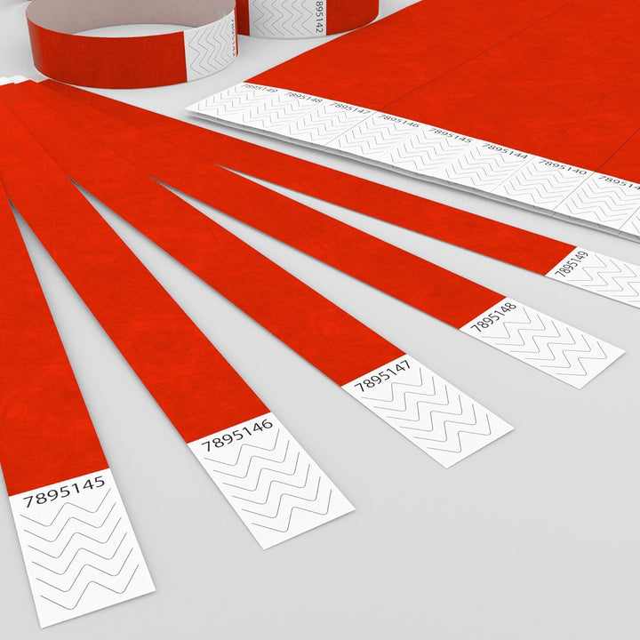 Global Arbitrage Event Solutions 500 Eintrittsbänder aus Tyvek zum selbst gestalten und bedrucken in