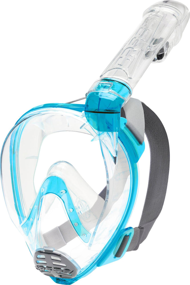 Cressi Baron Full Face Mask - Vollgesichts Antibeschlagmaske mit Auslassventil und Dry Schnorchel XS