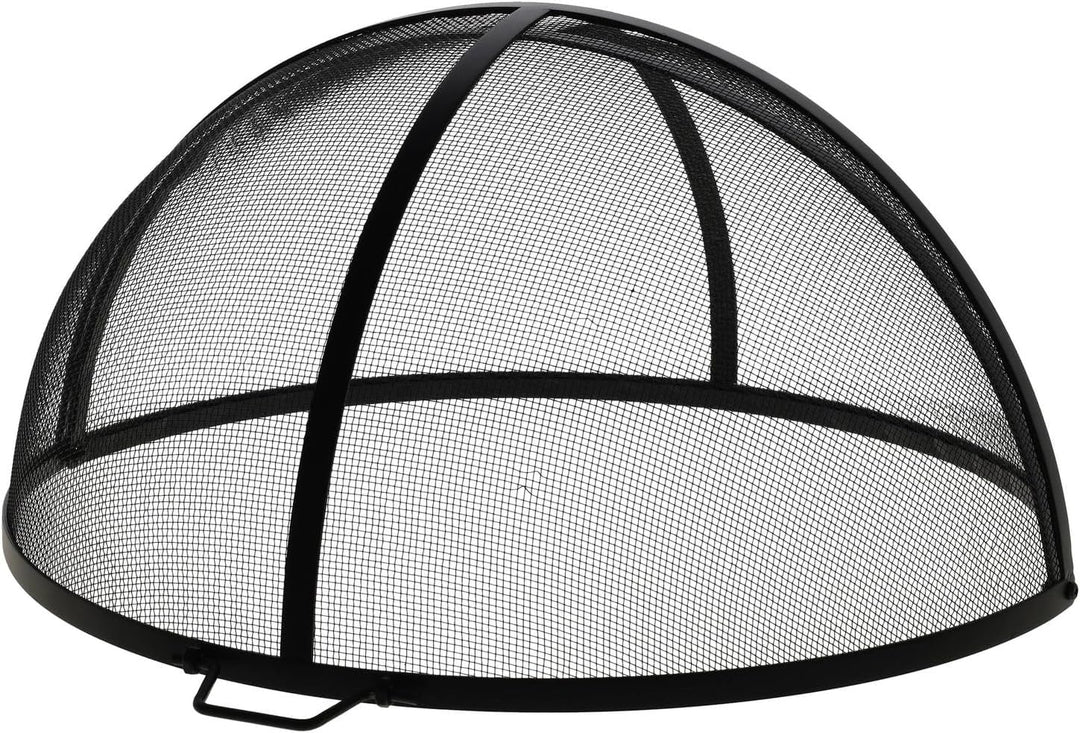 Esschert Design Feuerstellengitter, Funkenschutz, halbkugel, faltbar, ca. 60 cm x 60 cm x 33