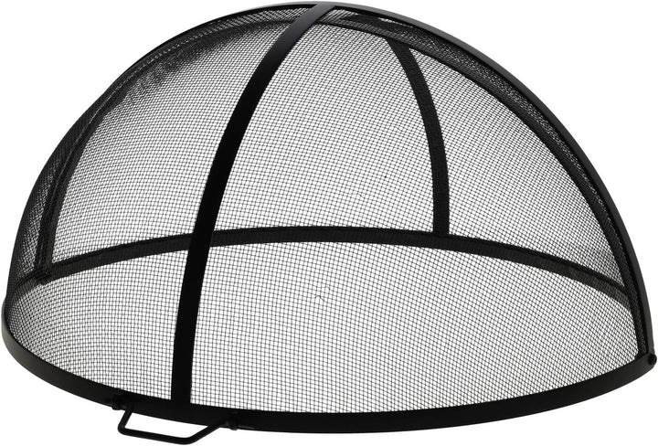 Esschert Design Feuerstellengitter, Funkenschutz, halbkugel, faltbar, ca. 60 cm x 60 cm x 33