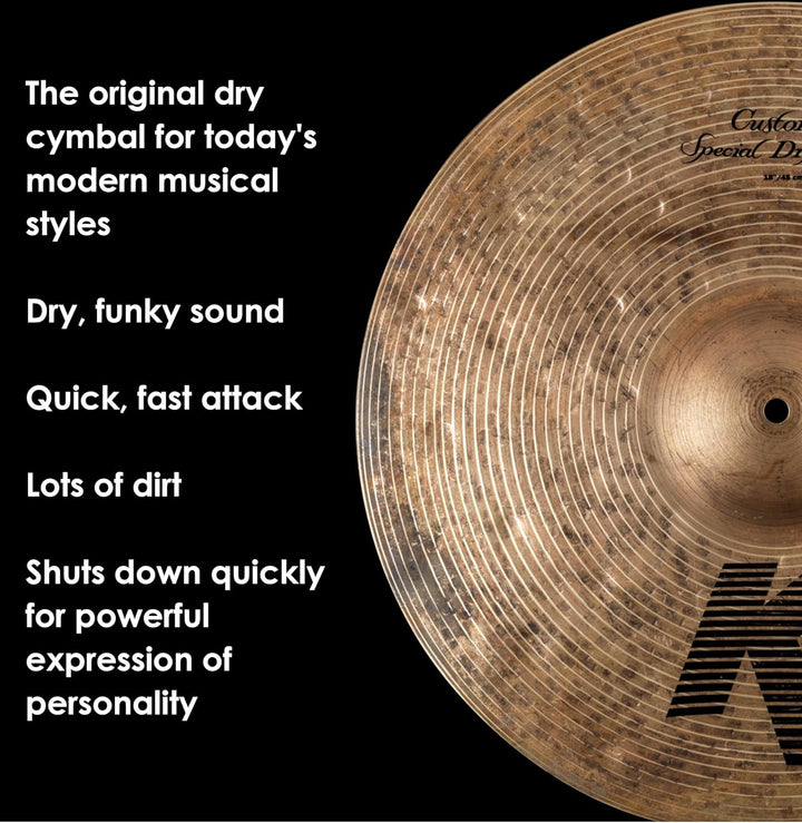 Zildjian K Custom Series - 18" Special Dry Crash Cymbal 18 Zoll, 18 Zoll
