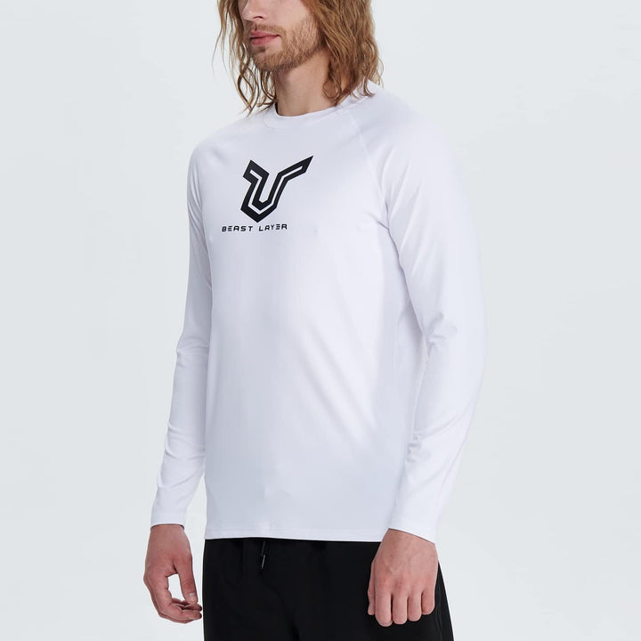 HUGE SPORTS Herren Festes Rashguard Langarm Surfen Schwimmshirt Langarmshirt alle Outdoor Aktivitäte