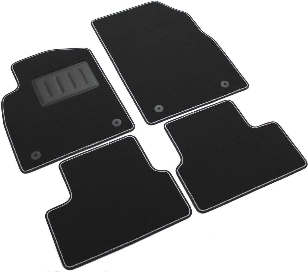 SPRINT03405 Auto-Fussmatten aus Teppichstoff, rutschfest, Schwarz
