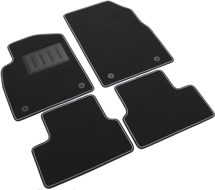 SPRINT03405 Auto-Fussmatten aus Teppichstoff, rutschfest, Schwarz