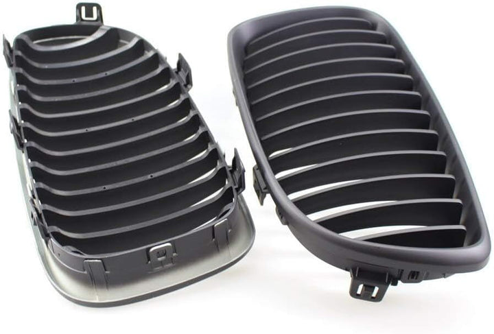 Kühlergrill für E81, E82, E87, E88, LCI 2008-2011, Schwarz, matt, 2 Stück