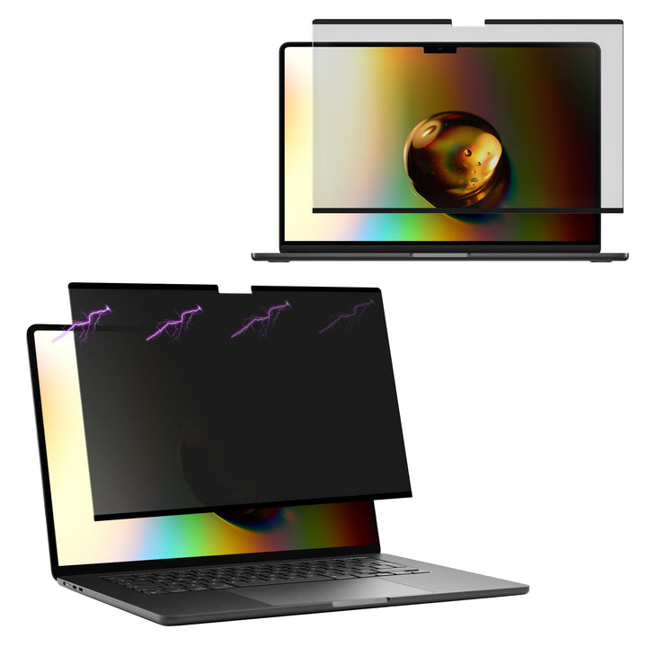 kwmobile Sichtschutzfolie für Apple MacBook Air 13 M4 2025 A3240 Folie - Blickschutzfolie Privacy Sc