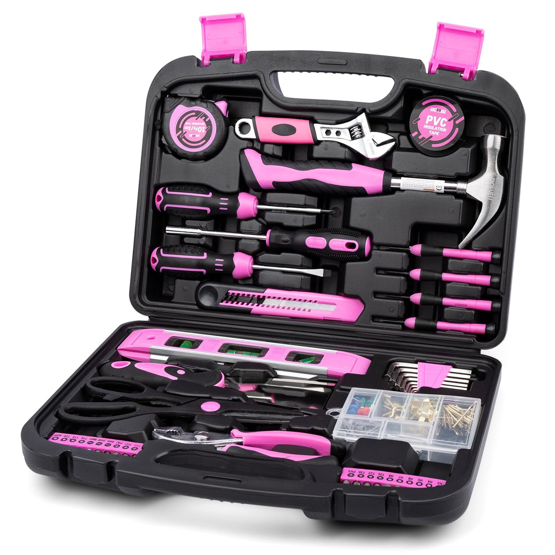 DOWELL 145-Stück Home Repair Tool Kit mit Werkzeugkasten - Komplettes Set von Haushalts-Handwerkzeug