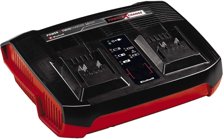 Einhell Ladegerät Power X-Twincharger 3A Power X-Change (Li-Ion, 18V, gleichzeitiges Laden von 2x 18