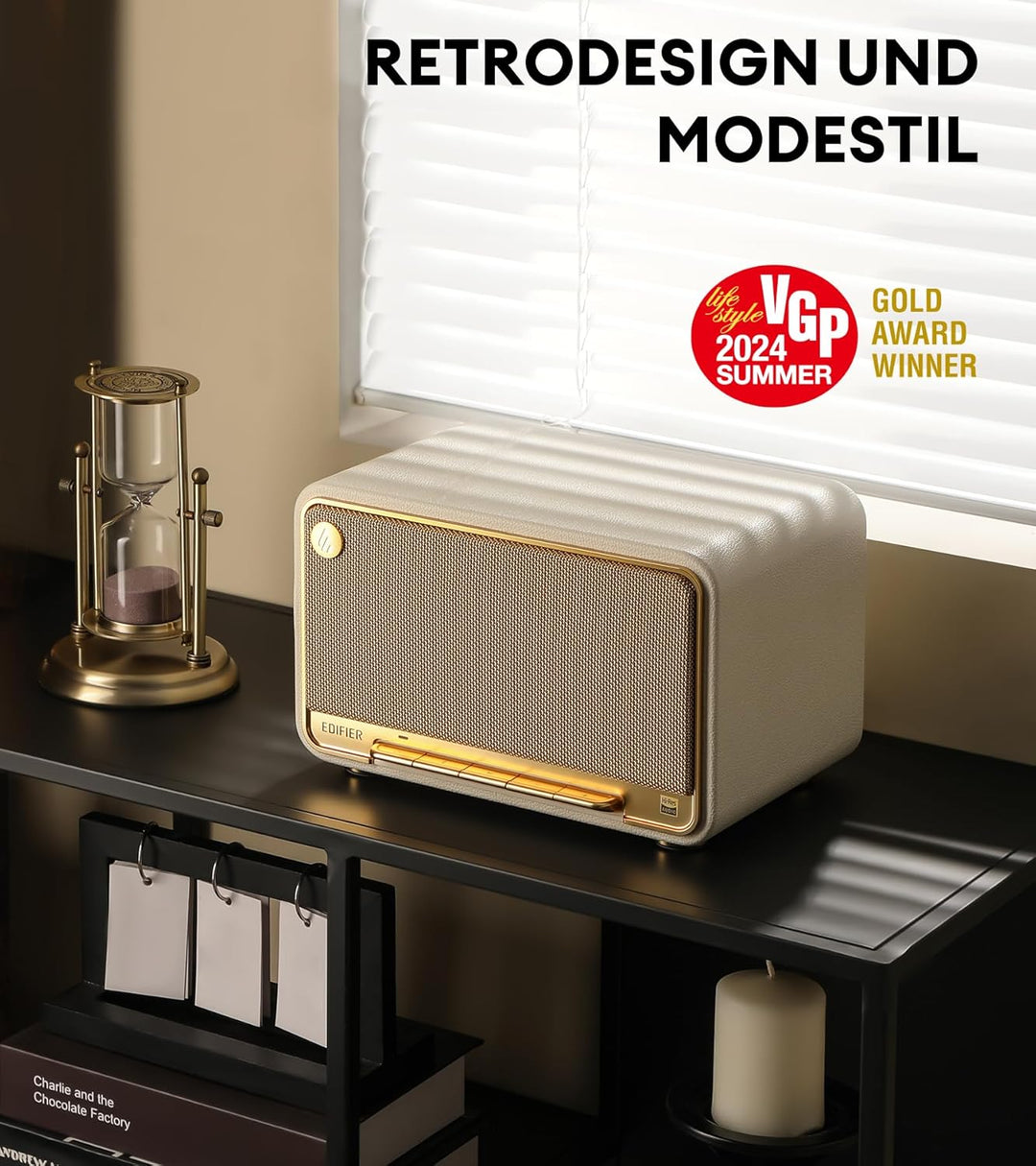 EDIFIER D32 Wireless Speaker, Hi-Res Audio, LDACAACALAC, Bluetooth V5.3, 60W(RMS), 2.1 Akustik Archi
