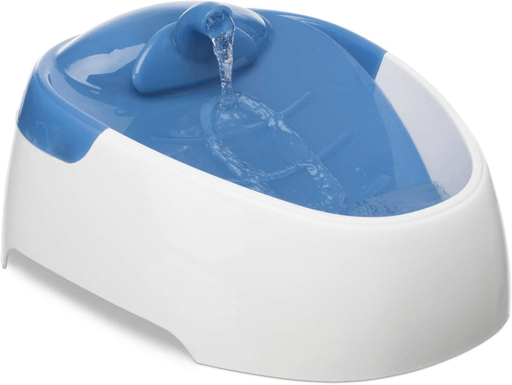 TRIXIE elektronischer Wasserspender "Trinkbrunnen Duo Stream, Kunststoff, 1 l/20 × 12 × 23 cm, weiss