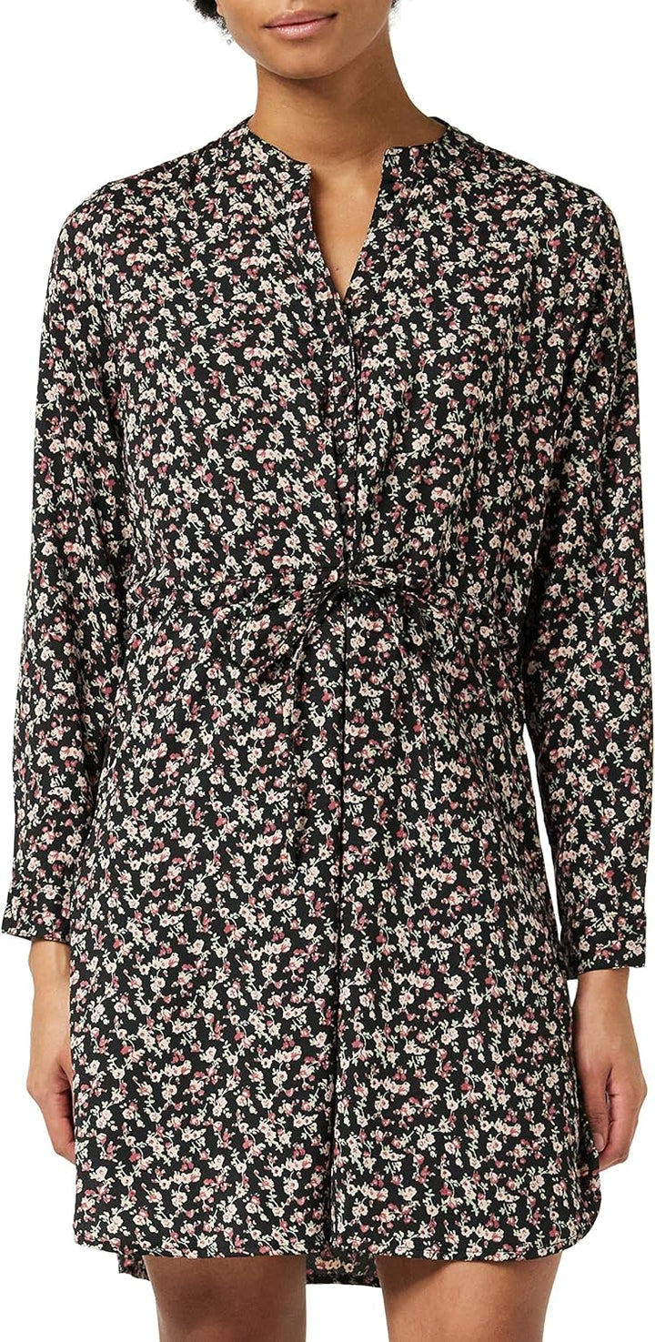 ONLY Damen ONLCORY L/S V-Neck Tunic WVN NOOS 15200543, Black/NERA Flower, XS