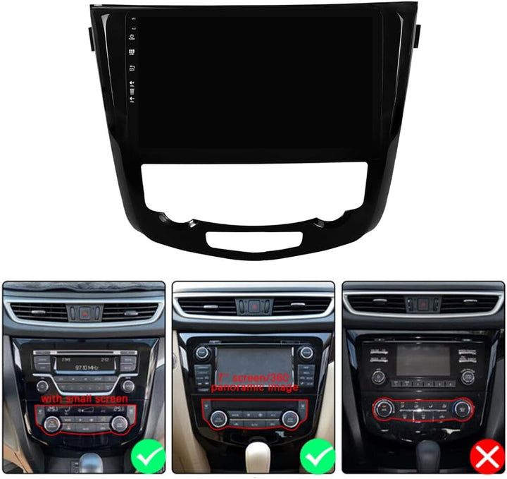 Integriertes DAB – 10 Zoll HD Touchscreen Android 12 Autoradio GPS Navi für Nissan X-Trail T32 2013–