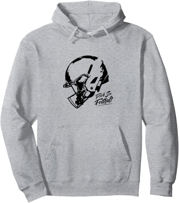 Pick Six Drawn Helmet Pullover Hoodie