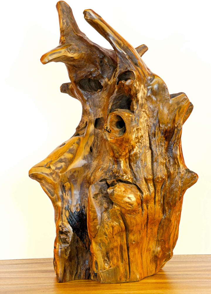 Kinaree 40-50cm Teak Wurzelholz Skulptur, Deko Aufsteller