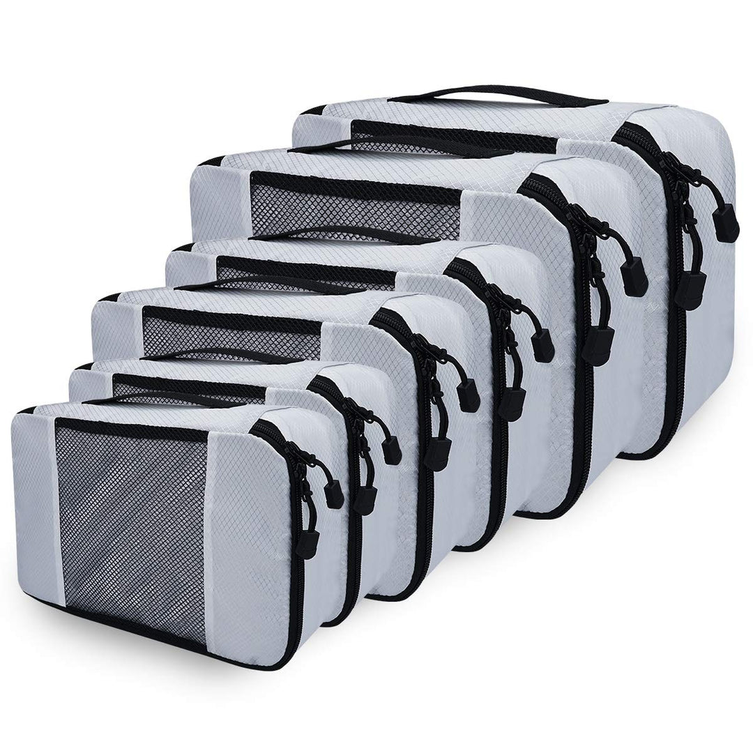 Kleidertaschen Set, Netspower Packing Cubes als Gepäck Organizer, 6 Stück wasserdichte Kofferorganiz