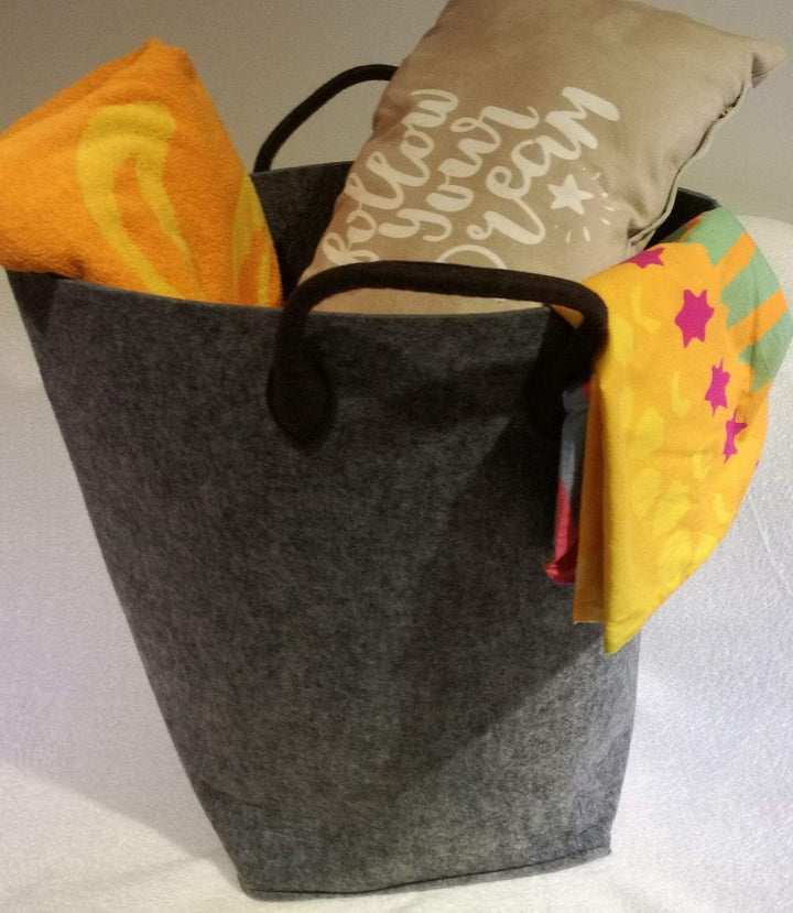 LaFiore24 Filztasche Einkaufstasche Spielzeug Aufbewahrung Allzwecktasche Jumbo Grösse ca. 55 x 36 x