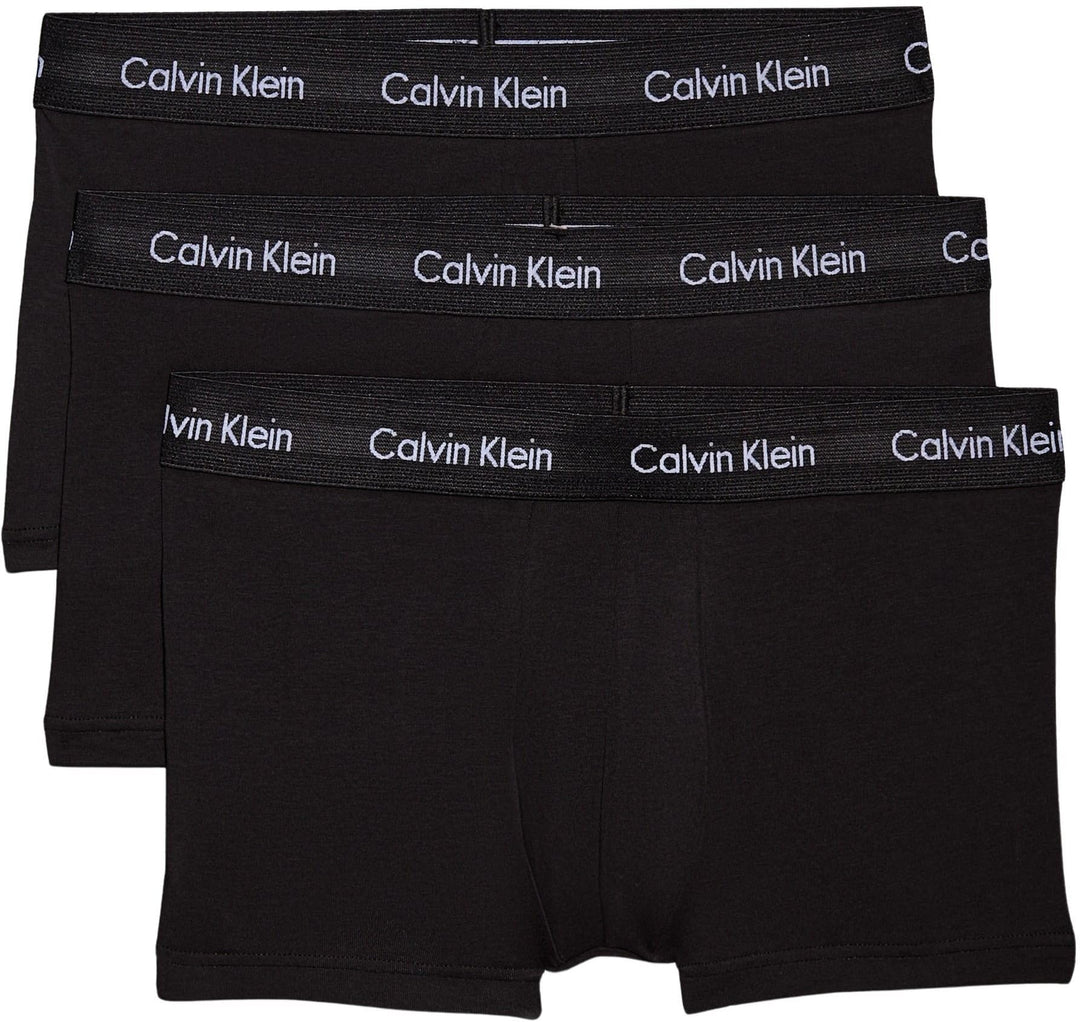 Calvin Klein Herren Low Rise Trunk XS Black/White Logo, XS Black/White Logo