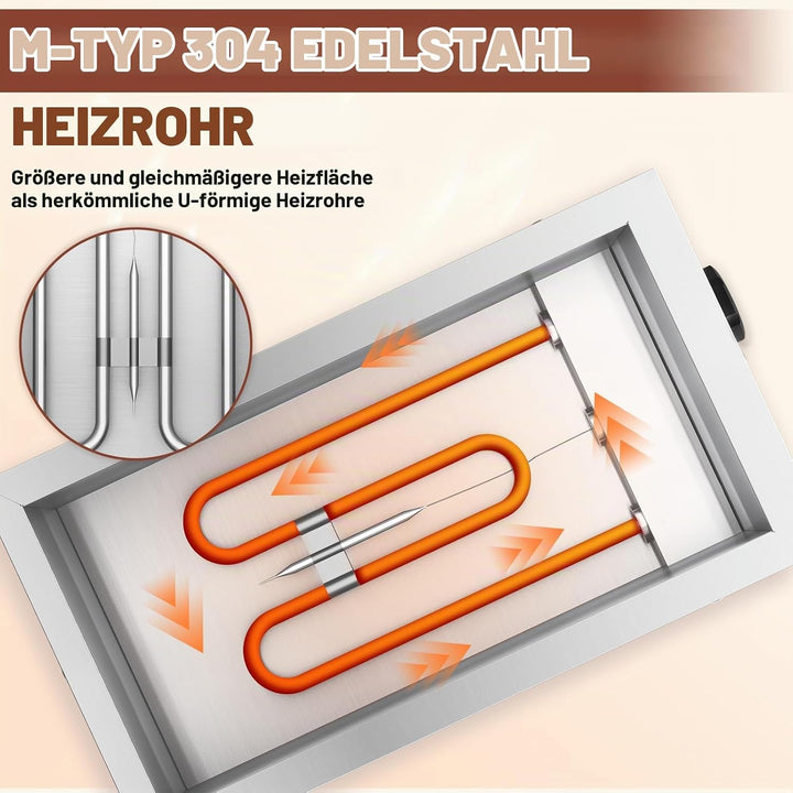 Schokolade Schmelztiegel, Schokolade Temperiermaschine 2 Töpfen Elektrische Schokolade Schmelzgerät