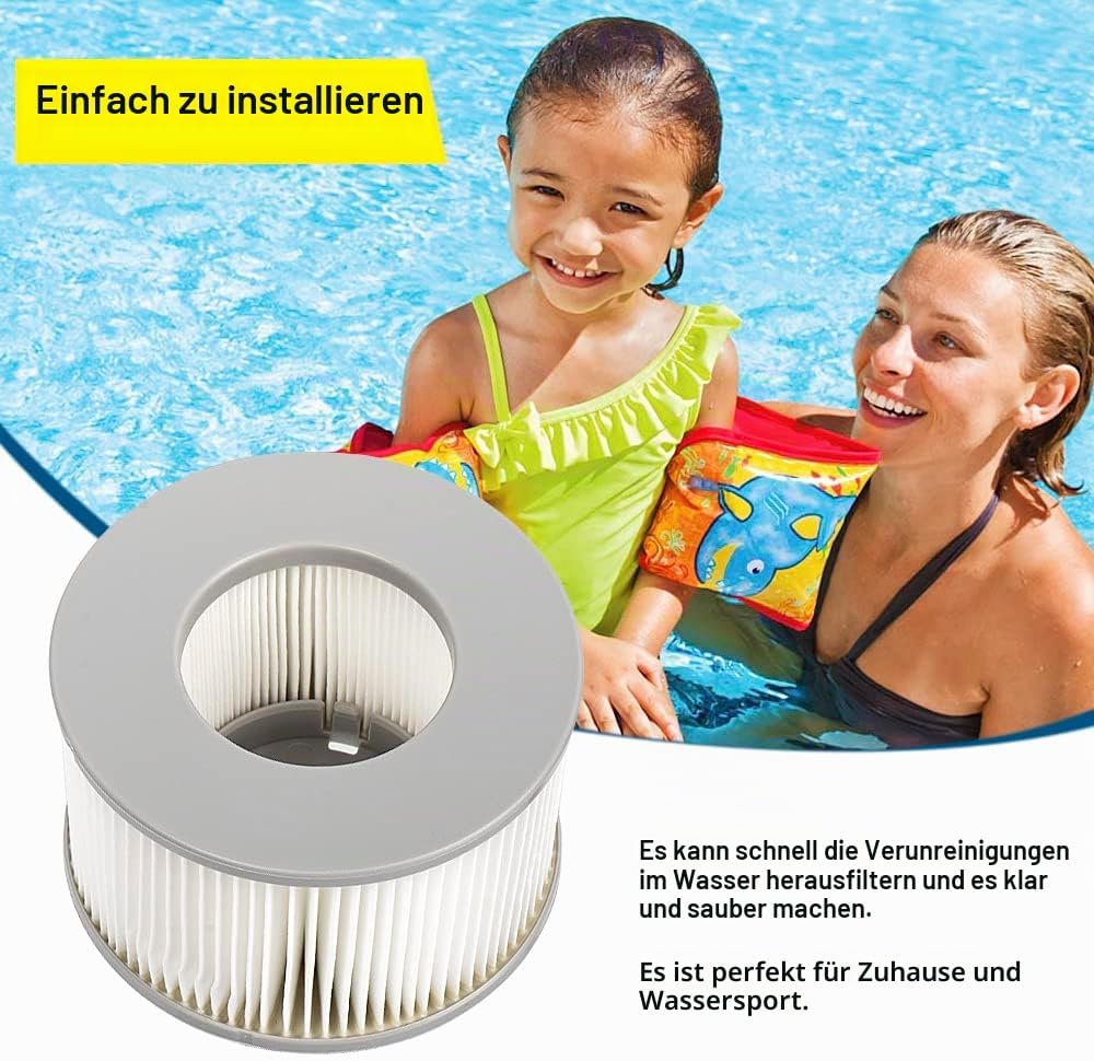 YanBan Whirlpool-Filter für MSpa aufblasbare Pools, verbesserte Version, Filterkartuschenpumpe, pass
