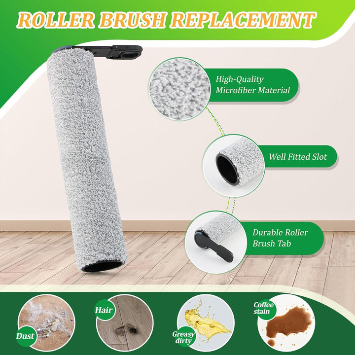 2 Bürstenrollen 4 Filter Ersatzteile für Tineco Floor One Stretch S6/S6 Stretch Lite/Switch S7 Stret