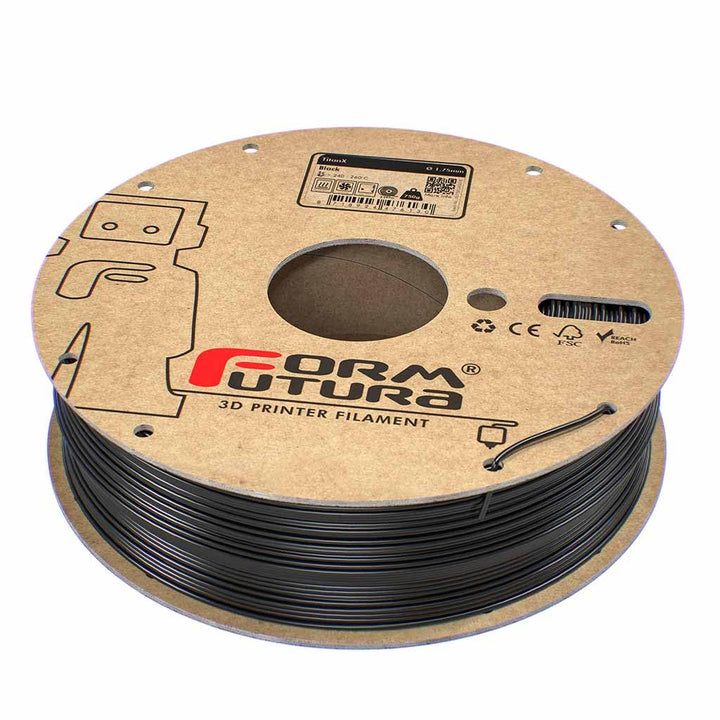 Formfutura 3D-Drucker-Filament, 1,75 mm, TitanX, schwarz Black 750 gram 1.75mm, Black 750 gram 1.75m