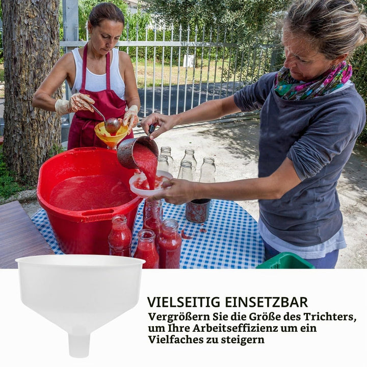 Gatuida Grosser Kunststoff trichter Praktischer Mehrzweck einfülltrichter für Öl Bier und Flüssigkei