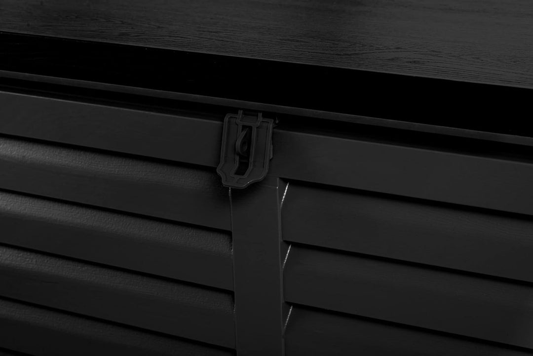 Plonos Garten-Box Solid Black verstärkte Kunststoffkonstruktion Aussen für Garten für Balkon und Ter