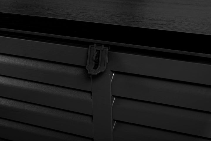 Plonos Garten-Box Solid Black verstärkte Kunststoffkonstruktion Aussen für Garten für Balkon und Ter
