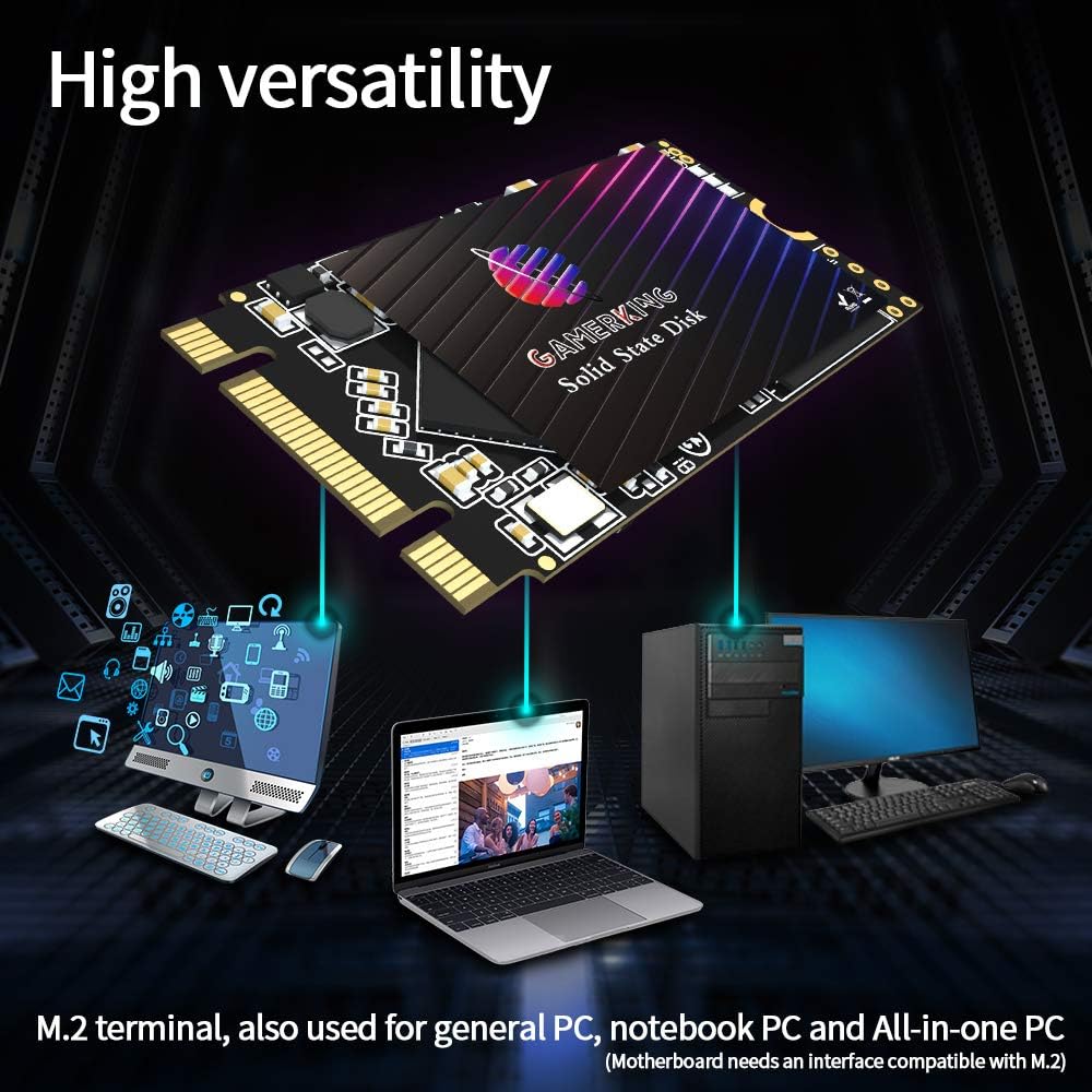 GamerKing SSD M.2 2242 64GB Ngff internes Solid State Drive 1TB 512gb 256gb 128gb für Desktop-Laptop