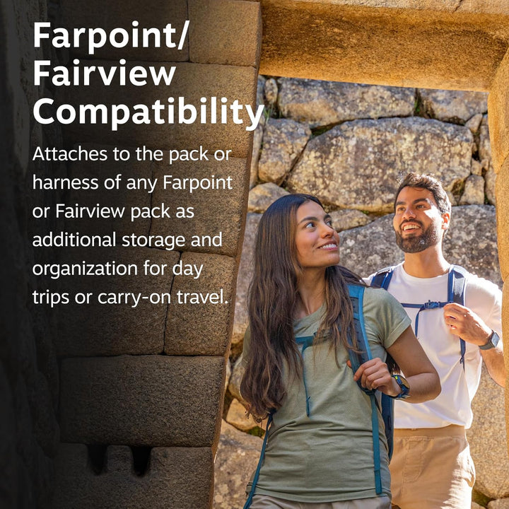 Osprey Unisex Farpoint Fairview Travel Daypack Backpack O/S Tungsten/Yelow, O/S Tungsten/Yelow