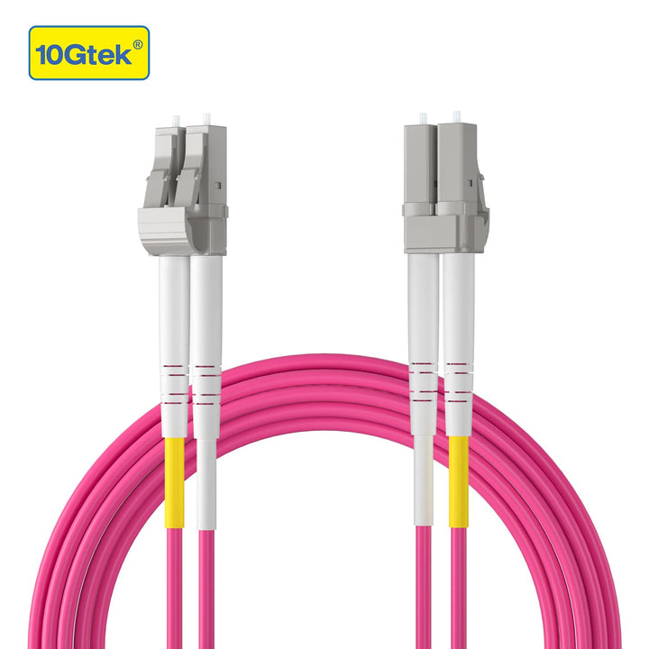 Fiber Patch Cable - LC to LC OM4 10Gb/Gigabit Multi-Mode Jumper Duplex 50/125μm LSZH Fiber Optic Cor