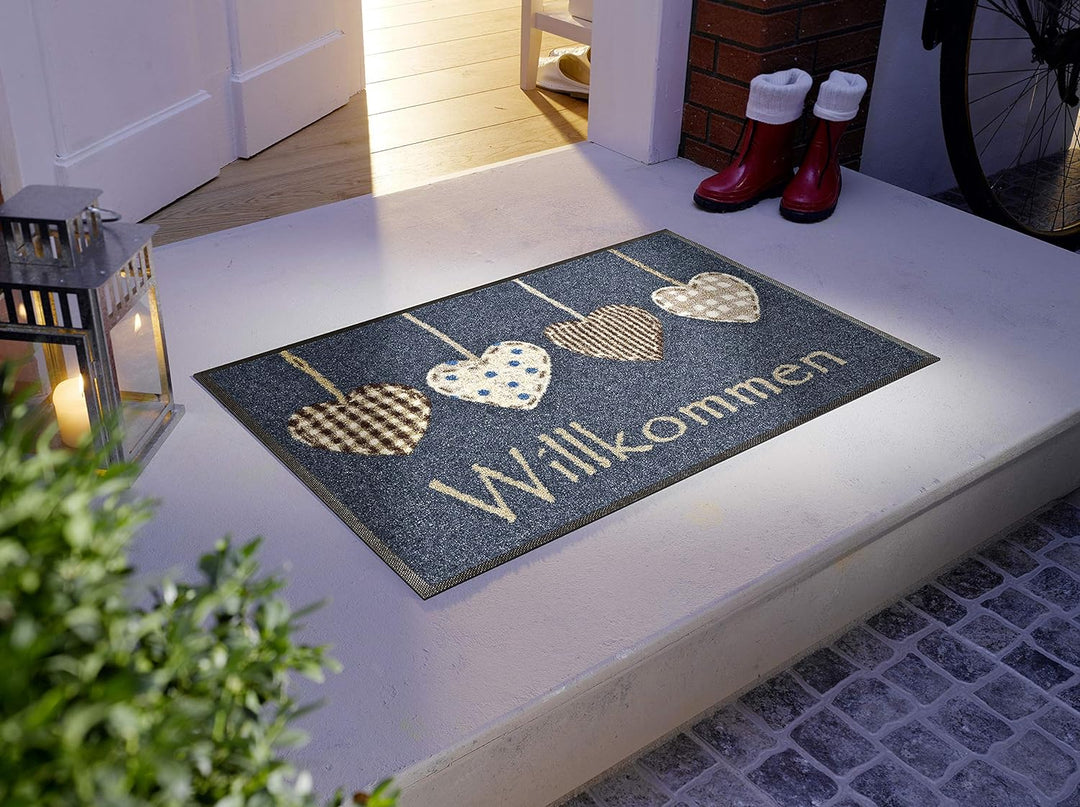 wash+dry Fussmatte, Cottage Hearts 50x75 cm, innen und aussen, waschbar 50x75cm, 50x75cm