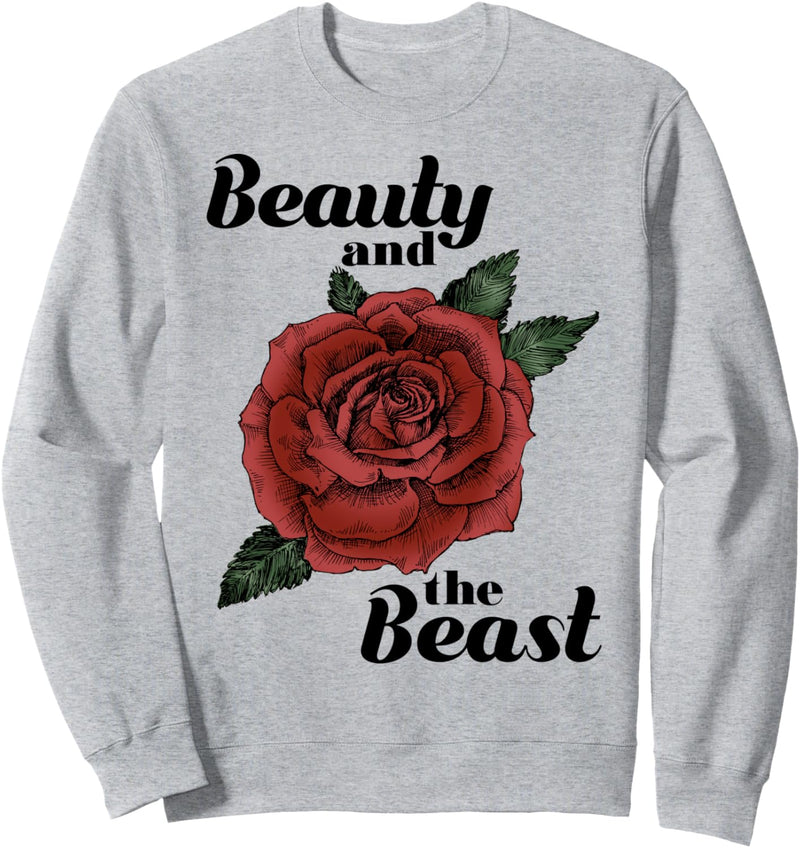 Disney Beauty And The Beast Rose Title Sweatshirt