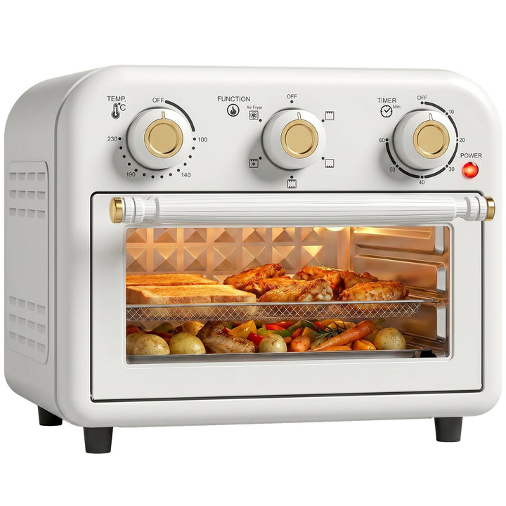 HOMCOM Heissluftfritteuse 12 Liter Mini Backofen mit Umluft 5 Programme